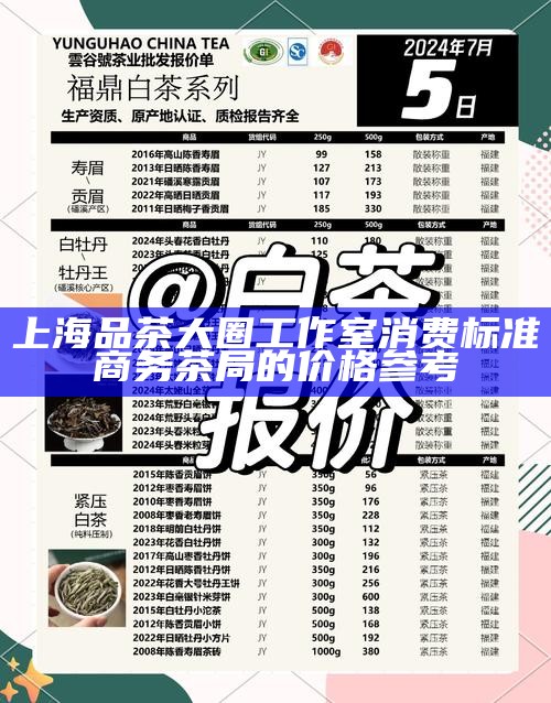 上海品茶大圈工作室消费标准 商务茶局的价格参考